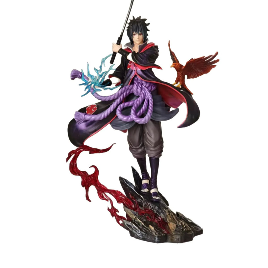 Bandai Naruto Sasuke Skulptur Modell, Desktop-Ornament, Lila, Bunt / Mehrfarbig - Bild 6
