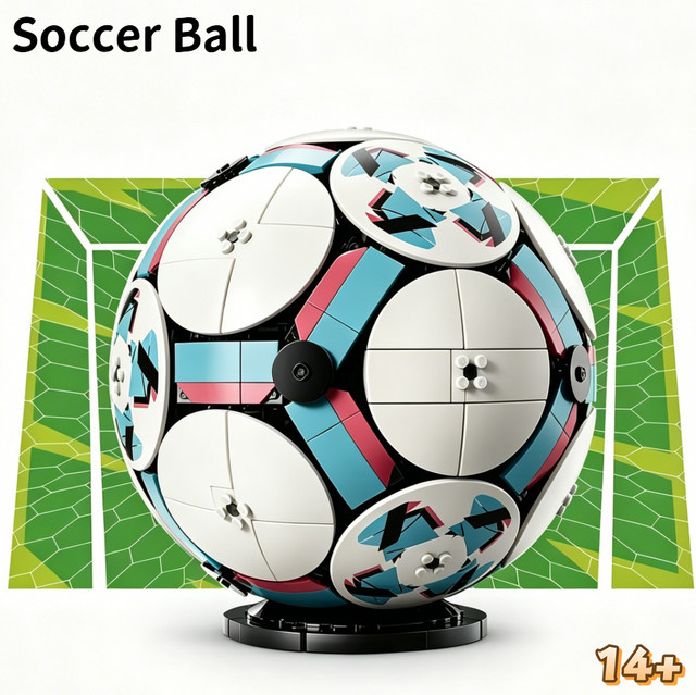 Hot Toys Fußball-Trainingsbecher, Fußball-Replika, Baustein-Puzzle-Modell, 1498 Teile, ab 14 Jahren - Bild 1