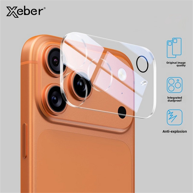 Xeber Kameraschutz aus gehärtetem Glas für iPhone 11 bis iPhone 17 Pro Max, transparent, blendfrei - Bild 1