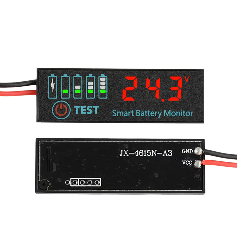 Aideepen Digitales Voltmeter zur Spannungsanzeige für Batterieladung von 7-55V in Blau oder Schwarz - Bild 5