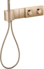 Hansgrohe Axor Edge UP Thermostat-Fertigset mit zwei Griffen in Roségold - Bild 1