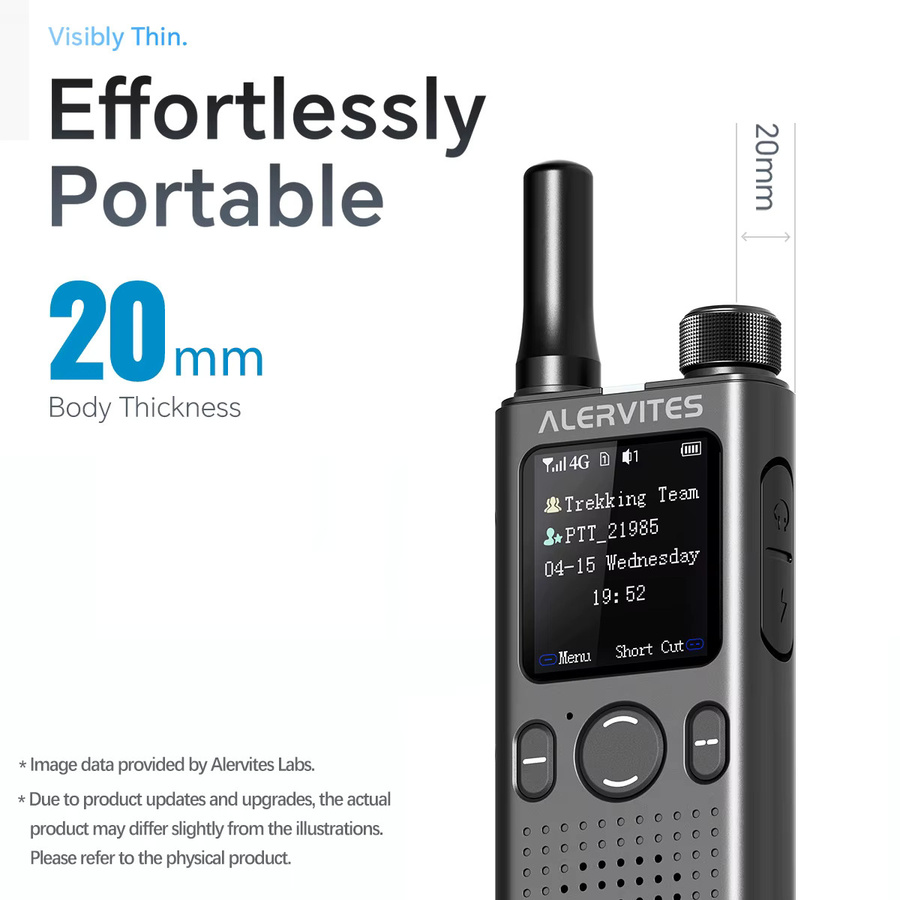 Baofeng AT1 POC Walkie-Talkie in Grau mit 4G/5G-Netzwerkunterstützung - Bild 3