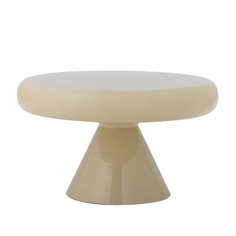 Bloomingville Couchtisch Ricko aus Metall in Beige, Durchmesser: 60 cm, Höhe: 35 cm - Bild 1