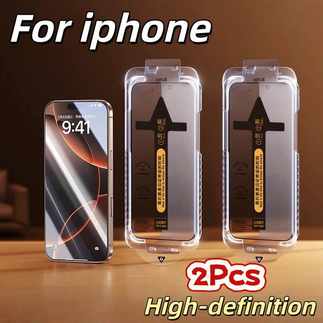 2er-Pack transparente Displayschutzfolien aus gehärtetem Glas für die iPhone-Serie - Bild 1