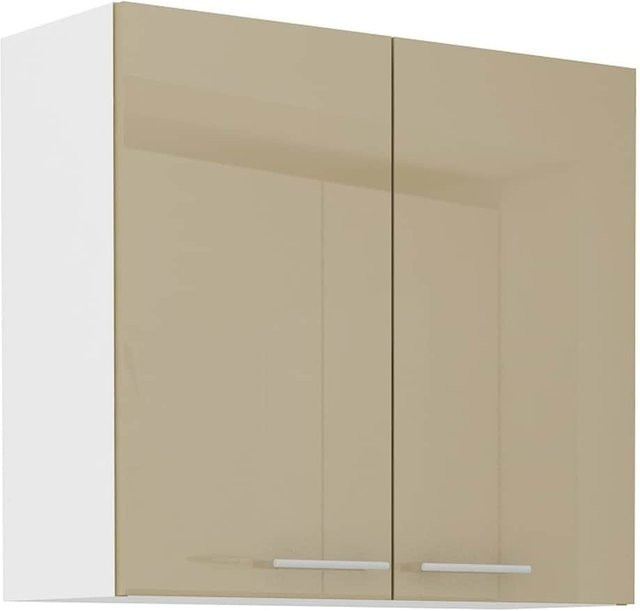 Hängeschrank Lara für deine Küche in Cappuccino Hochglanz, Farbe: Beige - Bild 1