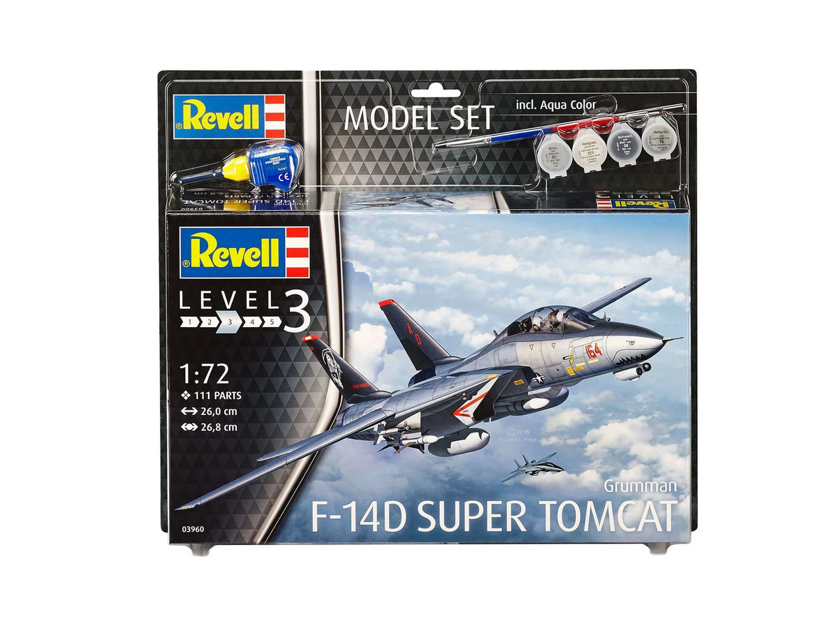 Revell Model Set F-14D Super Tomcat, Fahrzeuge, 1:72, ab 8 Jahren - Bild 2