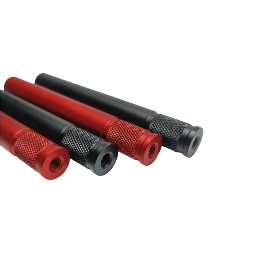 EXSKOF Gewinde-Verlängerungshalterung aus Aluminiumlegierung mit 1/4-Zoll-Gewinde in Rot für GoPro Hero 13 12 11 10 9, Insta360 und DJI Osmo Action Kameras, Durchmesser: 1,5 cm, Höhe: 12 cm - Bild 2