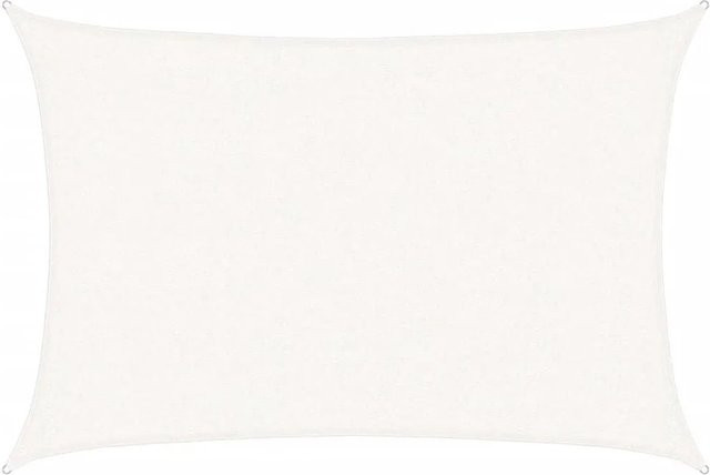 vidaXL Sonnensegel aus HDPE in Weiß, B/T: 2,5 x 3,5 m - Bild 1