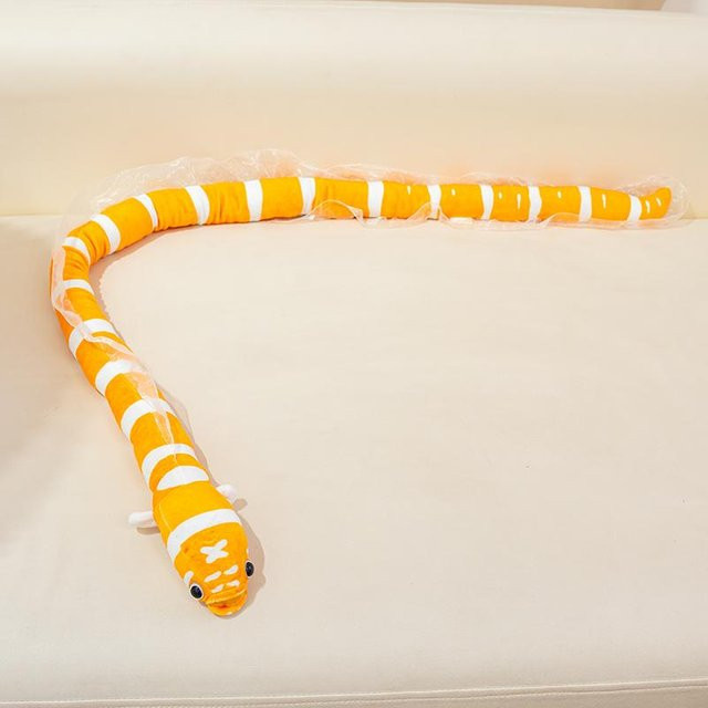 Yiran Health & Beauty Simulationsschlange Aal Plüschtier, 125cm - Bild 1