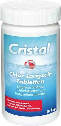 Cristal 1136584 Chlor-Langzeit-Tabletten zur Desinfektion, 1 kg - Bild 1