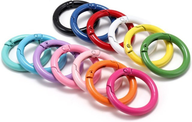 Karabiner Runde O Ring, Metall, Bunt, Unisex - Bild 1