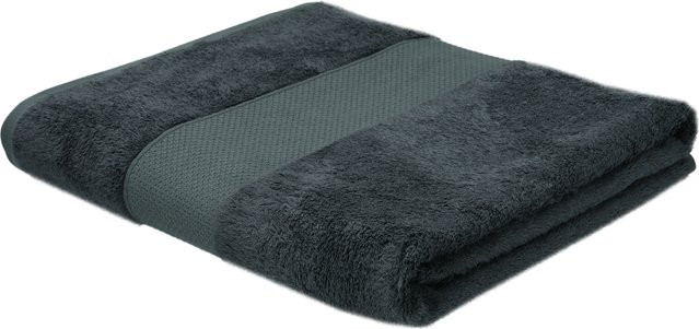 LIVARNO Badetuch aus Baumwolle und Viskose in Blau, Breite: 100 cm, Länge: 150 cm - Bild 1