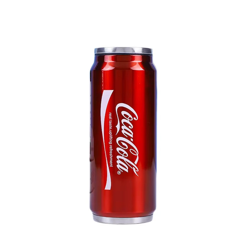 Coca Cola Isolierbecher aus doppelwandigem 304 Edelstahl in Silber - Bild 3