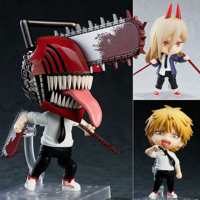 Bandai Anime Action Figure Chainsaw Man Denji Pochita Makima Q Version aus PVC, Multicolor, Höhe: 10 cm - Bild 1