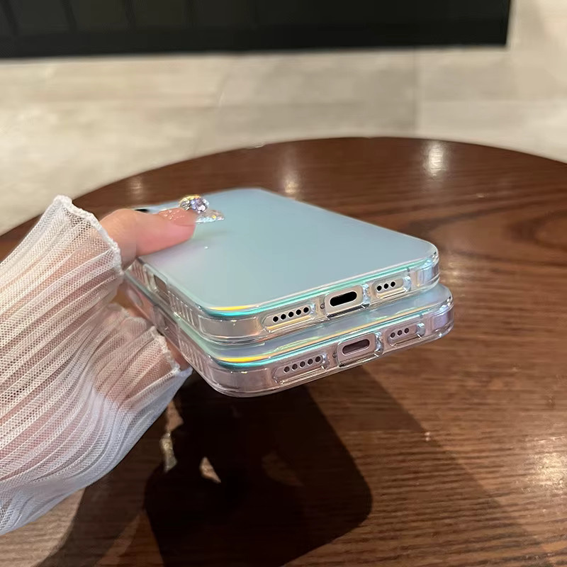 RPKKS Aurora-Laser Handyhülle mit Farbverlauf und mattem Finish für iPhone 17, 16, 15, 14, 13, 12, 11 Pro Max, stoßfeste harte Rückseite, Multicolour - Bild 4