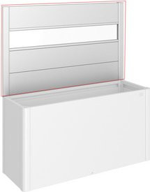 Biohort Sichtschutzelement DaVinci aus Metall und Acrylglas in Grau, H x B: 91 x 152 cm - Bild 1
