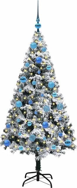 vidaXL Künstlicher Weihnachtsbaum mit 150 LEDs in Grün, konische Tischdekoration, Höhe: 95 cm - Bild 1