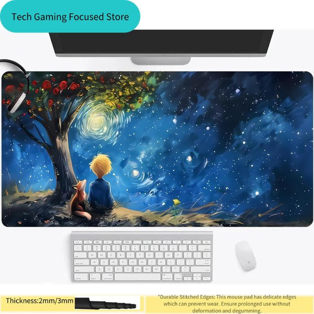 Potdemiel Schreibtischunterlage Mouse Starry Pad in Rot - Bild 1