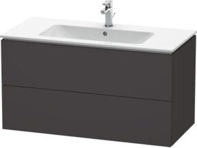 Duravit L-Cube Waschtischunterschrank wandhängend mit Schubladen, Grau matt, B: 102 cm, T: 48,1 cm, H: 55 cm - Bild 1
