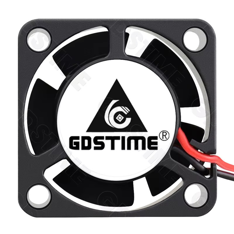 GDSTIME 2510 Mikro-Lüfter mit Doppelkugellager in Schwarz, B/H/T: 25 x 25 x 10 mm - Bild 2