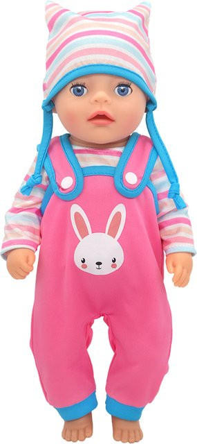 LIN KUN Puppen-Outfit-Set mit Hasenmuster, Puppenkleidungszubehör - Bild 1
