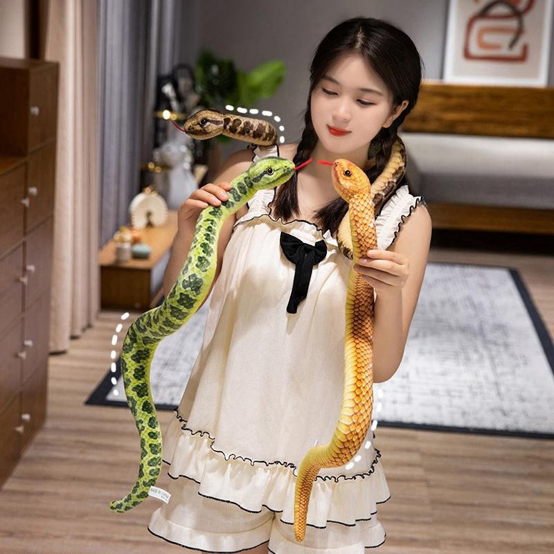 Süßer Mu Cheng Schlange Plüschtier Anaconda Python Modell 65cm - Bild 1