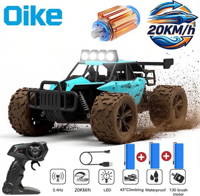 Oike Ferngesteuertes Auto, RC-Truck, Allrad, Orange - Bild 1