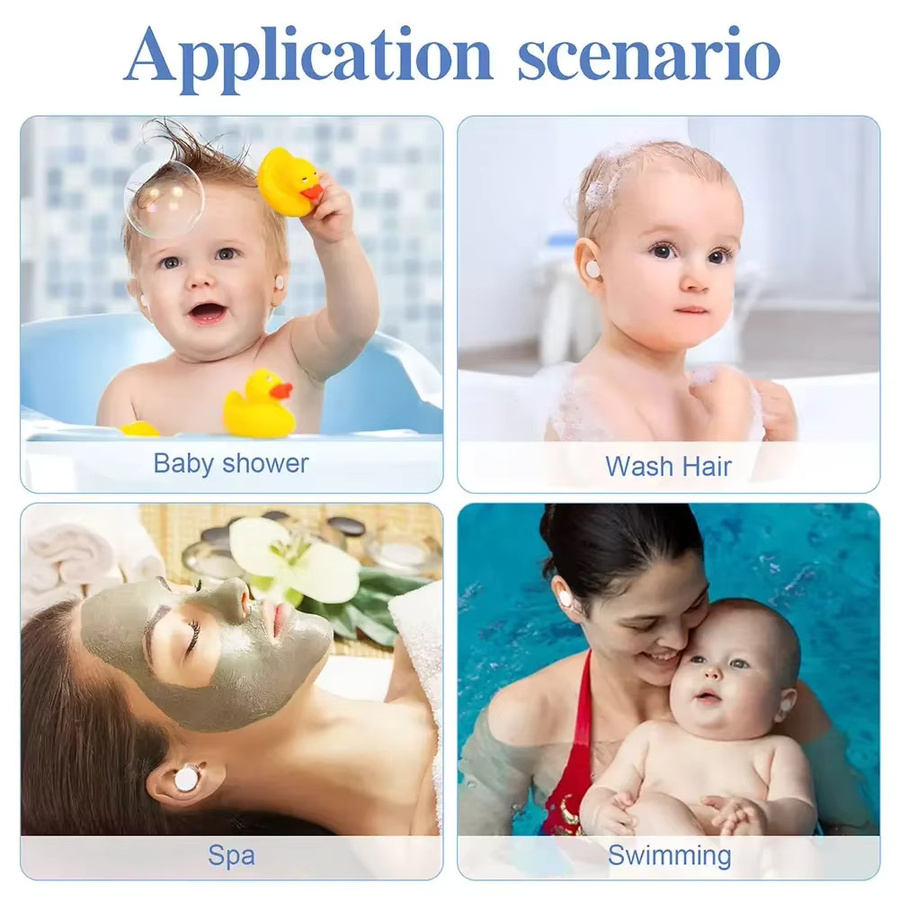 Wasserdichte Ohr Patches, 20/60 Stück, Gehörschutz beim Baden für Erwachsene und Kinder - Bild 2