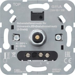 Gira LED-Dimmereinsatz 3-Draht mit Drehregler 238900 - Bild 1