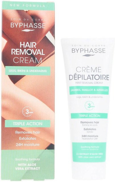 Byphasse Haarentfernungscreme Aloe Vera, 125 ml, Alle Hauttypen - Bild 1