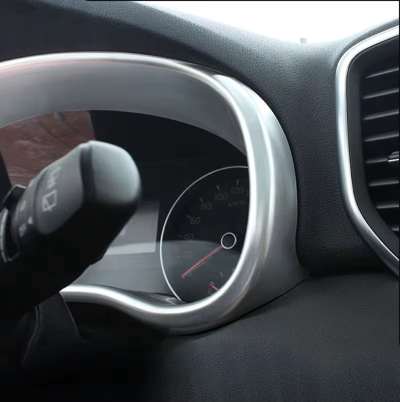 YaLumei Dashboard Instrumentenrahmen Abdeckung aus ABS in Silber für Kia Sportage 4 QL (2016-2021) - Bild 3