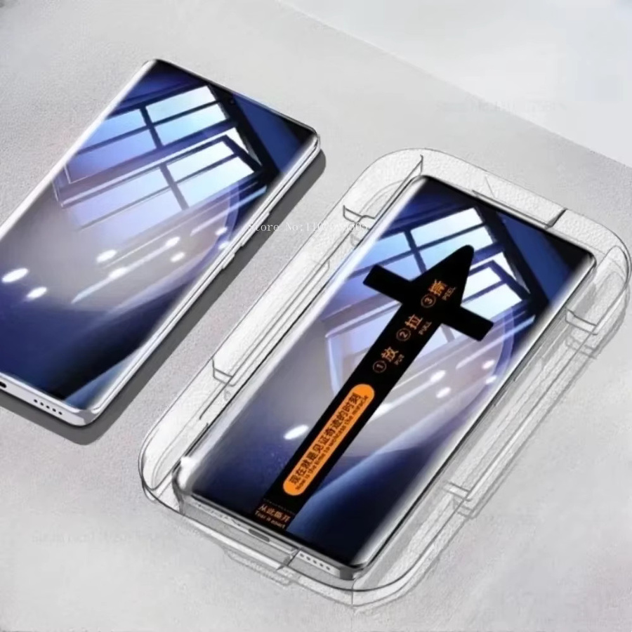 Samsung Displayschutzfolie aus gehärtetem Glas mit Staubeliminierung für S25 EDGE Ultra, S24 FE, S23, S22 und S21 Plus, transparent - Bild 2