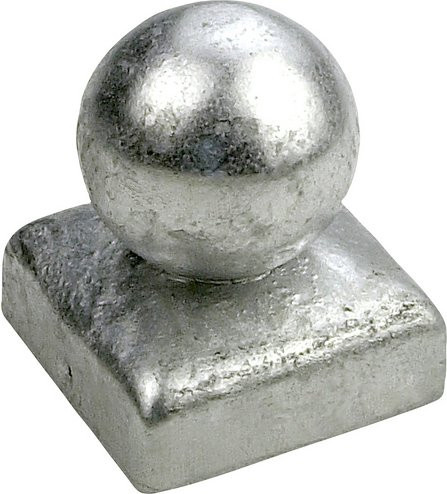 Connex Pfostenkappe aus verzinktem Stahl in Silber - Bild 1