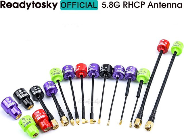 BlackSheep Lollipop 4 RHCP FPV Antenne High Gain 2,8 dBi für RC Racing, 5,8 GHz, Schwarz - Bild 1