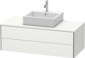 Duravit Waschtischunterschrank XSquare, Farbe: Weiß, wandhängend, 2 Schubladen, B: 120 cm, T: 54,8 cm, H: 40 cm - Bild 1