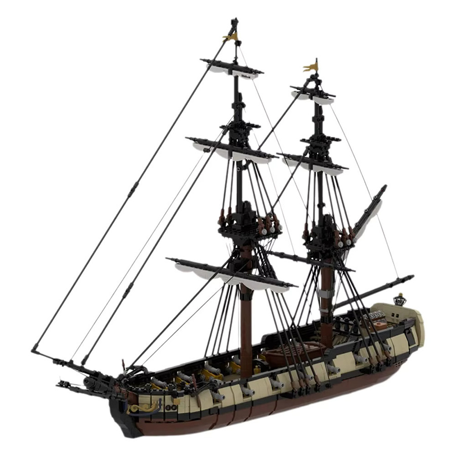 MOCBUILDING MOC Bausteine Schiff Set mit 2636 Teilen, Kreatives DIY Modell eines Kriegsschiffs in Multicolour - Bild 6
