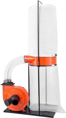 VEVOR Späneabsauganlage in Orange mit 2,0 PS, 2038,8 m³/h Absaugleistung und 2,5 Mikron Filterung, Sägemehlsammelsystem für die Holzbearbeitung mit 132,5 L Staubsammelbeutel und 159 L Filterbeutel - Bild 1