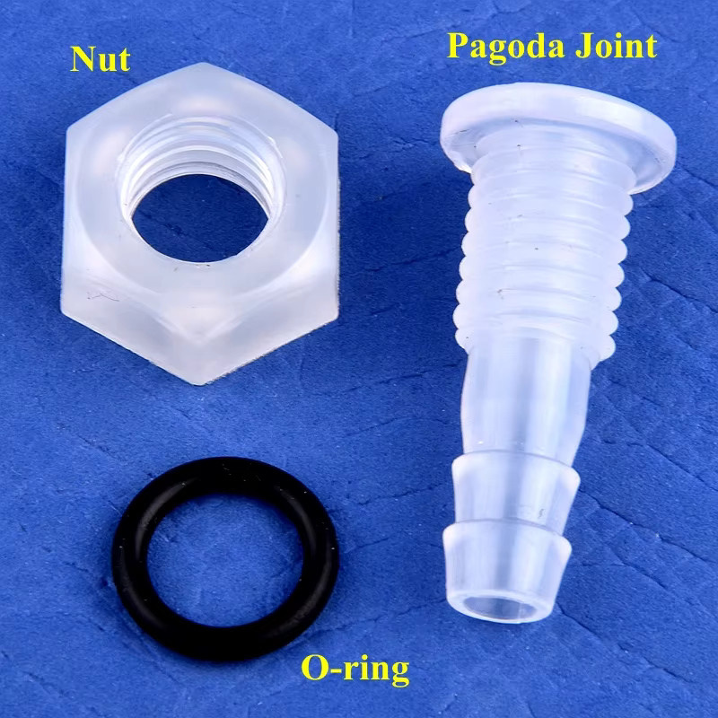 SgooHan Pagoden-Schlauch-Adapter aus Kunststoff mit 6mm Anschluss für Aquarium und Wasserrohr - Bild 2