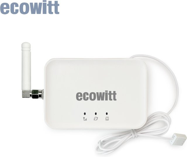 Ecowitt GW3000 Wi-Fi und Ethernet IoT Wetterstation Gateway in Weiß mit integrierten Temperatur-, Feuchtigkeits- und Barometer-Sensoren - Bild 1