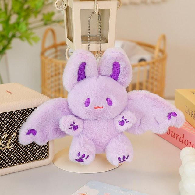 Yiran toy Kawaii Fledermaus Kaninchen Plüschtiere, Plüsch Anhänger, ab 3 Jahren - Bild 1