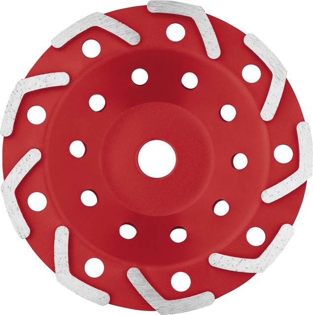 Parkside Diamant-Schleiftopf Extra Speed für Beton, Durchmesser: 180 mm, Farbe: Rot - Bild 1