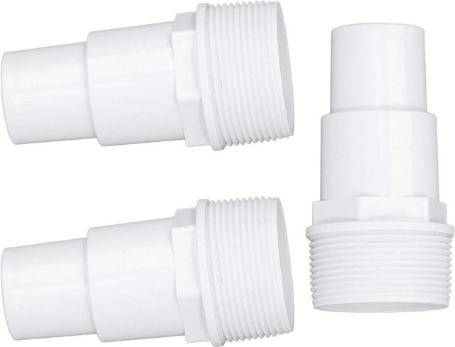 3er Set mfySpace Schlauchadapter G1-1/2 Außengewinde aus Kunststoff für Schwimmbäder Whirlpools und Spas - Bild 1