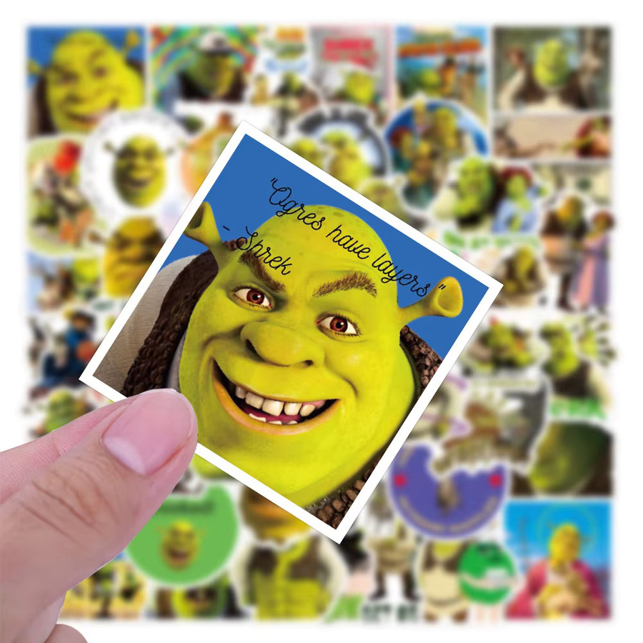 Bandai Shrek Monster Graffiti Aufkleber, 60 Stück, Bunt / Mehrfarbig - Bild 3