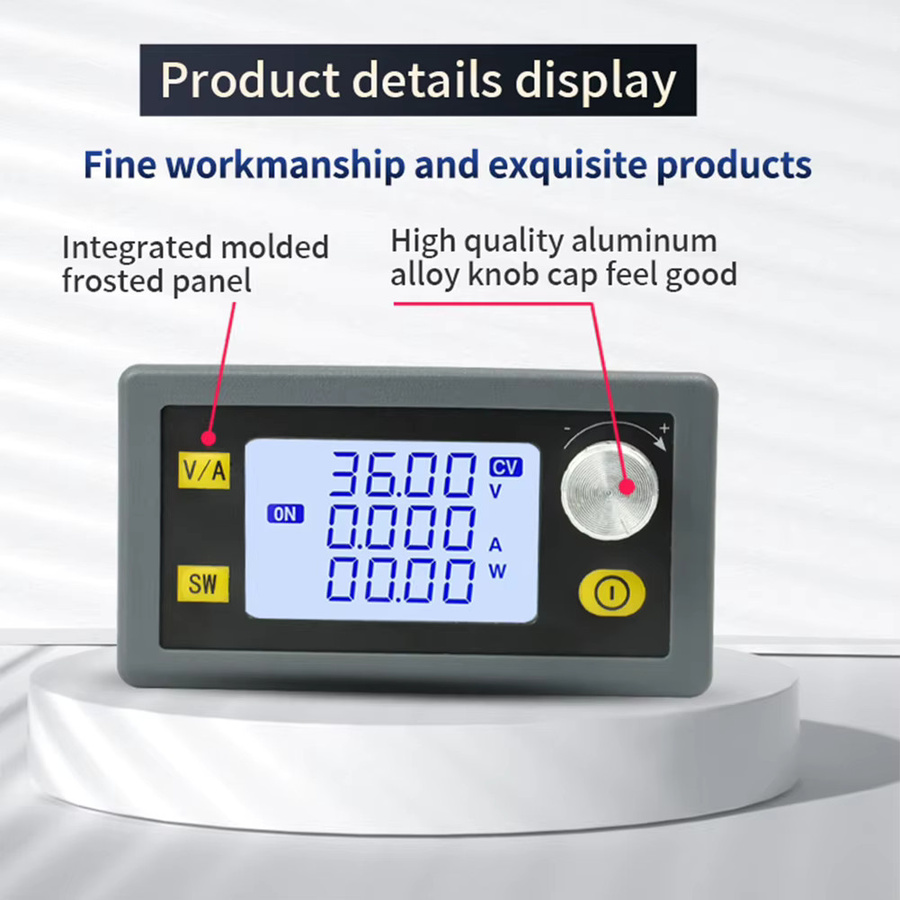 ALLOET XY-SK80H Digital Control DC Buck Boost Converter mit LCD Display, Einstellbar, DC 6-36V, 5A, 80W Solar Lade Modul - Bild 3