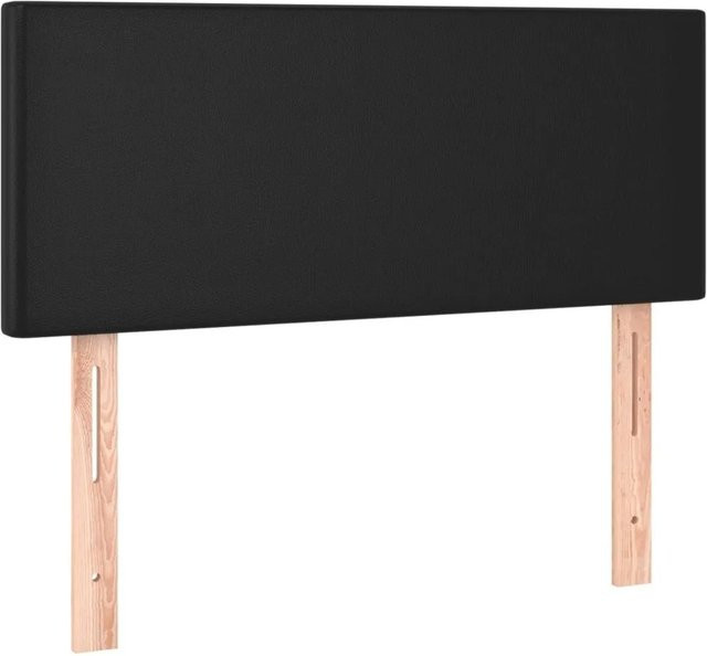 vidaXL Kopfteil in Schwarz aus Kunstleder, B/H: 90 x 78/88 cm, Tiefe: 5 cm - Bild 1