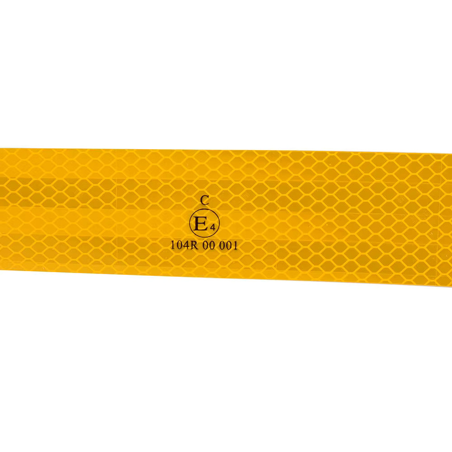 Reflektierendes PET-Sicherheitsband Satop Cinta, wasserdicht und selbstklebend, Farben: Weiß, Rot, Gelb, Breite: 5 cm, Länge: 1 m - Bild 2