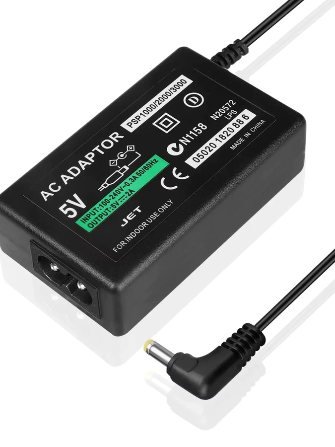 Sony AC-Ladegerät-Adapter für PlayStation PSP 1000 2000 3000 Serie, Schwarz - Bild 5