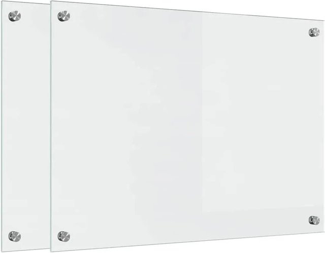 vidaXL Küchenrückwand aus gehärtetem Glas, 2 Stück, transparent, B: 70 cm, H: 50 cm - Bild 1