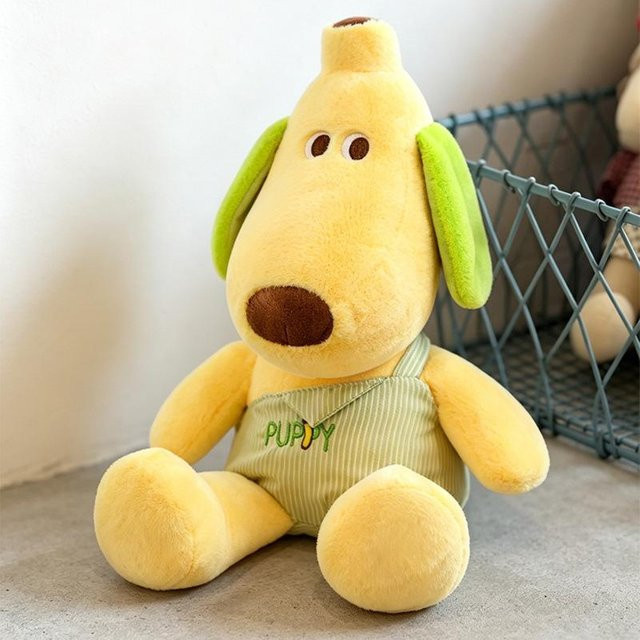 Yiran toy Bananen-Hundewelpen Stofftier, Plüsch / Textil, 28cm, ab 14 Jahre - Bild 1