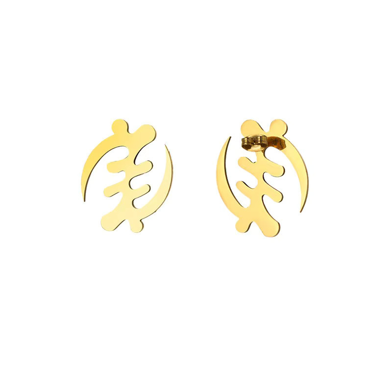 Anniyo Ohrstecker Symbol, Adinkra Gye Nyame, 1,5 cm/3 cm - Bild 3